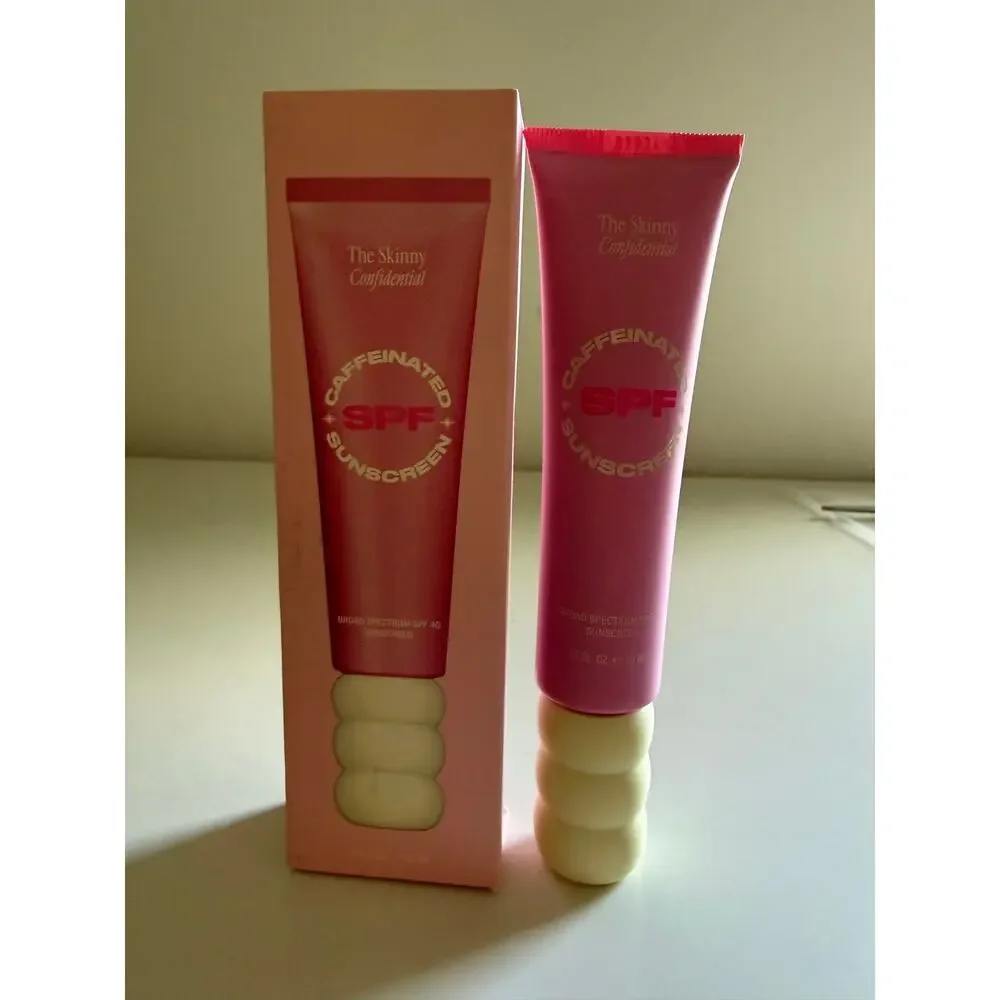 $45 The Skinny Confidential Caffeinated SPF 40 Sunscreen 1.7 oz New Sealed
